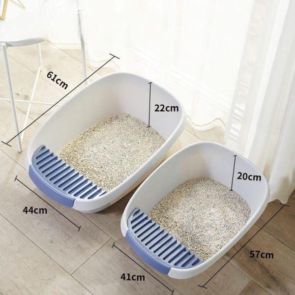 Manufacturer Wholesale Cat Litter Tray Cat Toilet Box Large Space L, XL Size